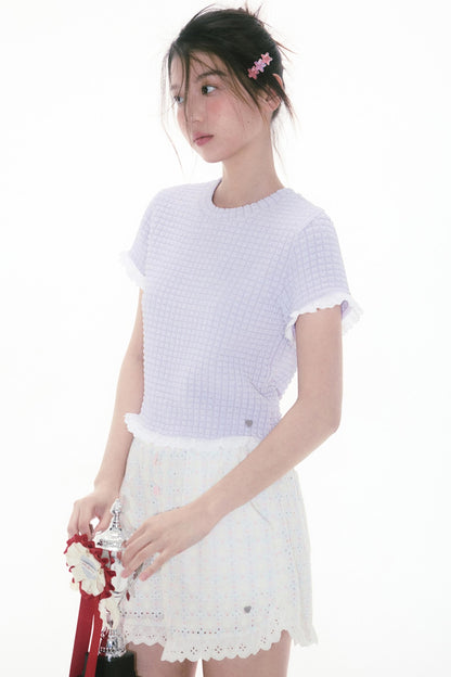 Berry Pineapple Ruffle Tee