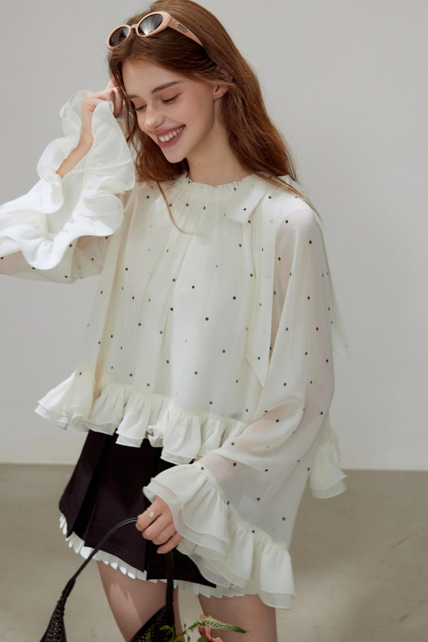 Autumn Pleated A-Line Skirt