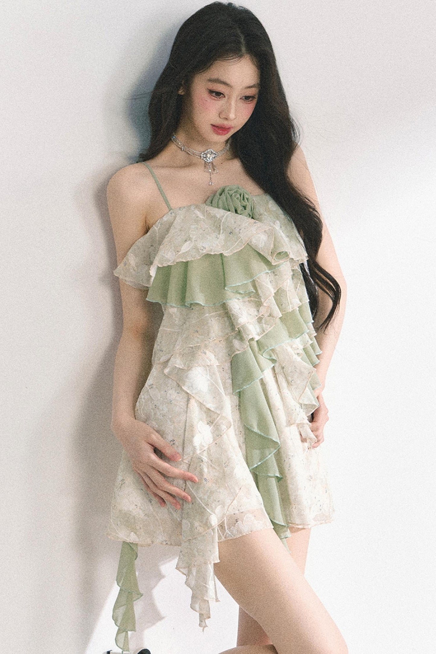 One-Shoulder Lace Dress