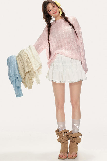 Sweet Lazy Thin Sweater