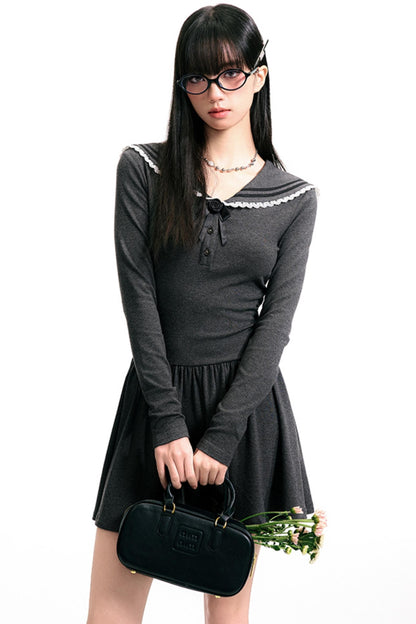 Pleated Sailor Dress