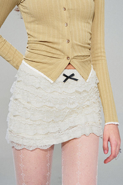 Lace A-Line Skirt