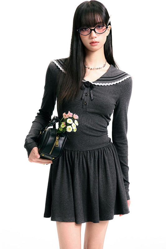 Pleated Sailor Dress