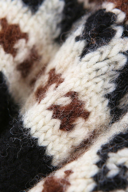 Fair Isle Wool Earflap Beanie