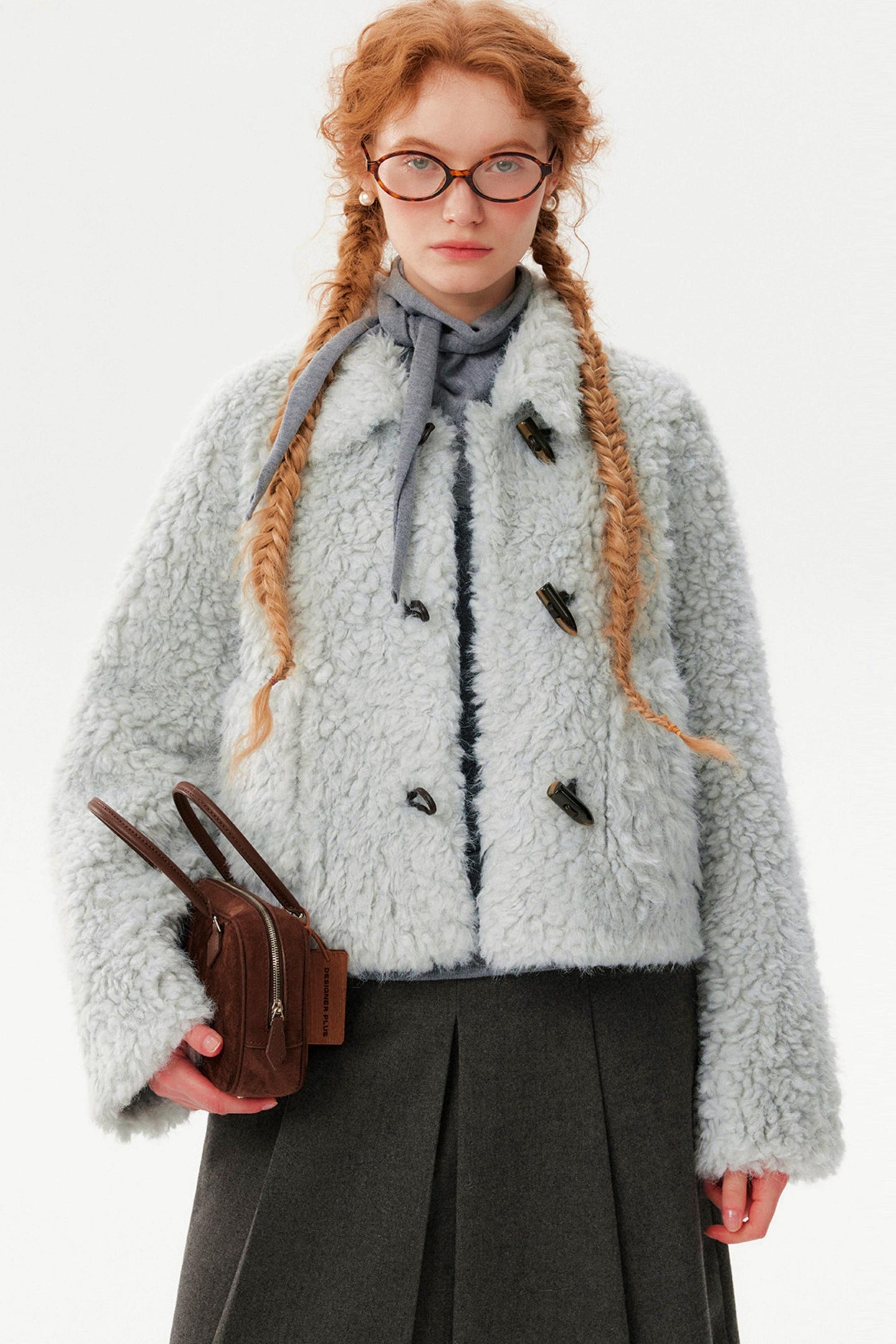Lamb Wool Toggle Coat