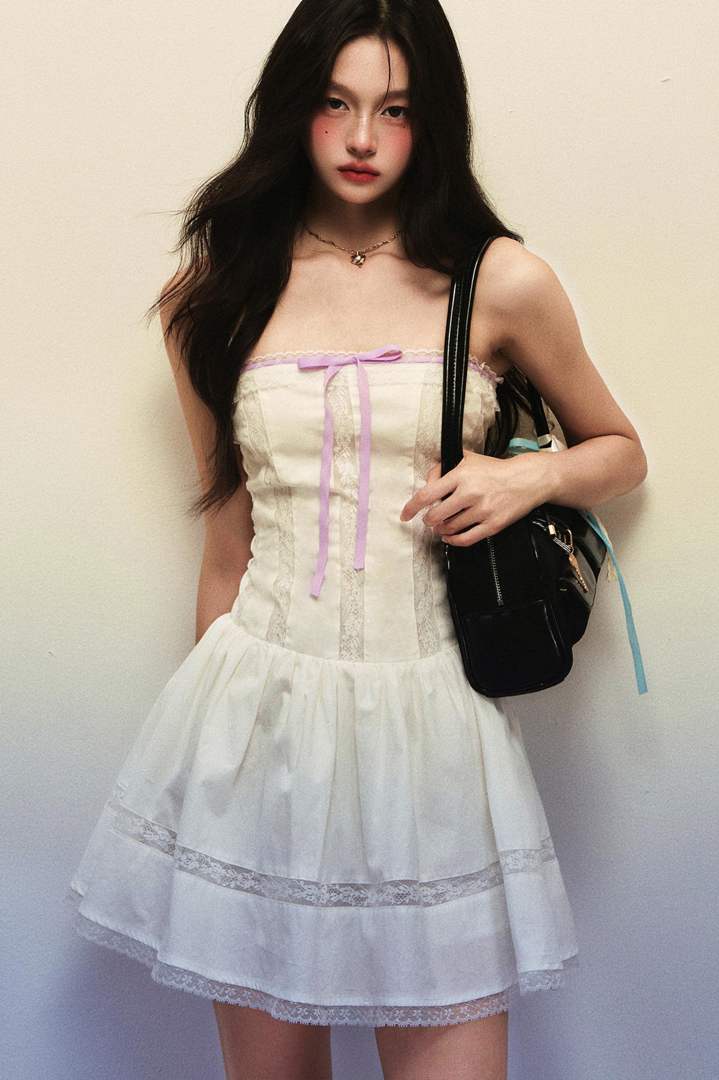 White Lace Slip Dress