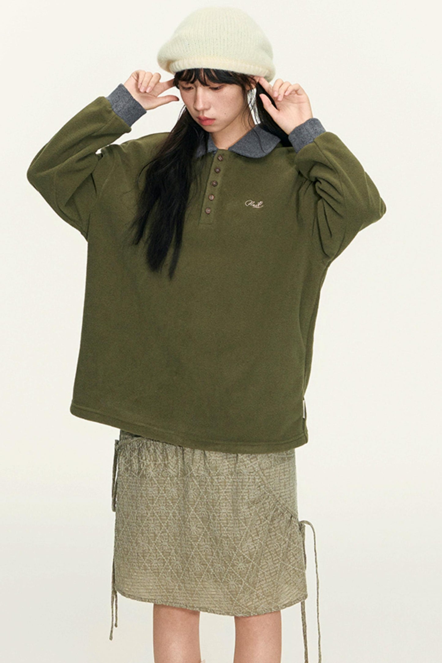 Vintage Fleece Pullover Top