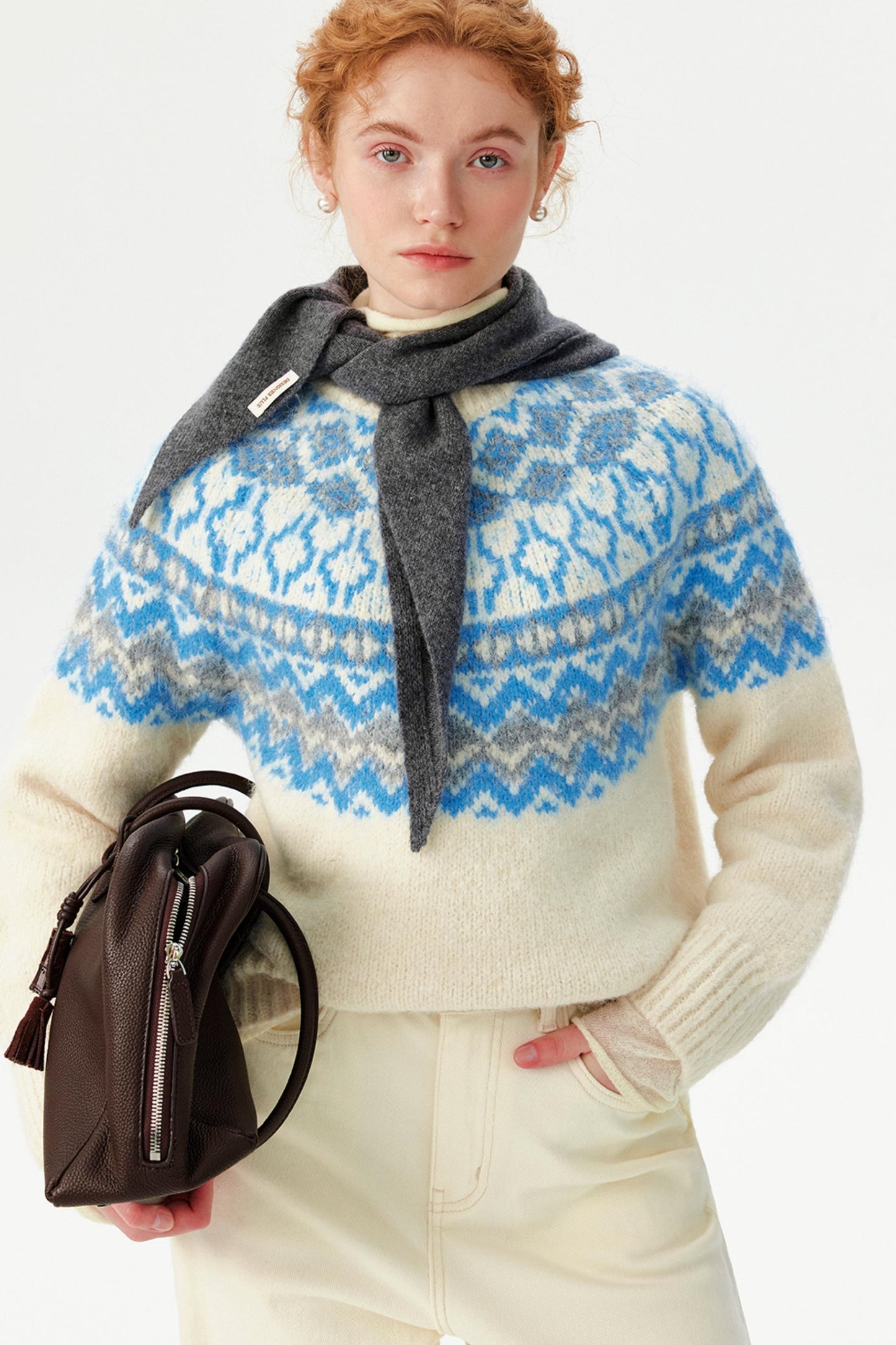 Winter Fair Isle Knit Sweater