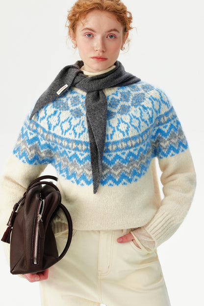 Winter Fair Isle Knit Sweater