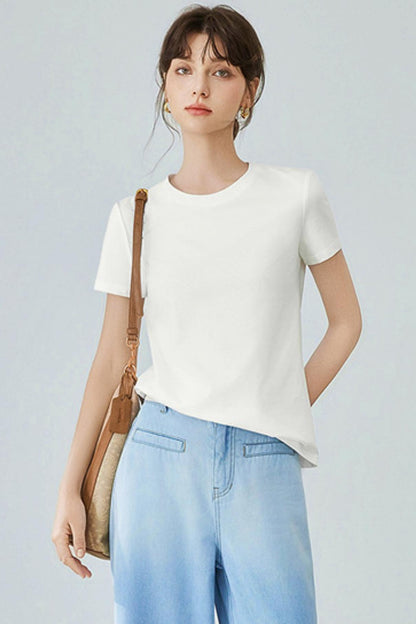 Slim Fit Lily Style White Tee