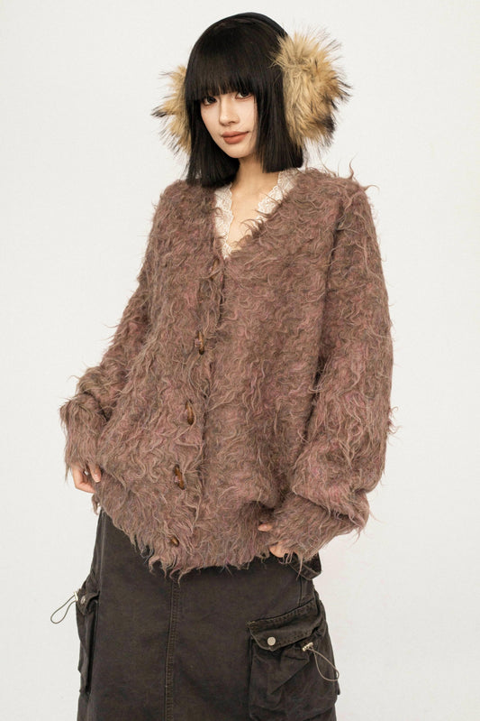 Korean Retro Knit Cardigan