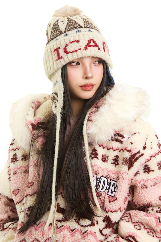 Retro Fair Isle Wool Hat