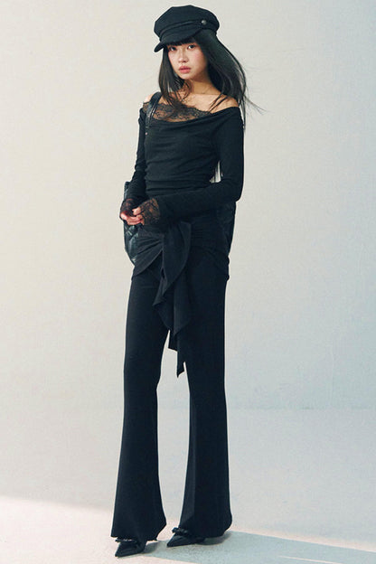 High-Waisted Flared Pants