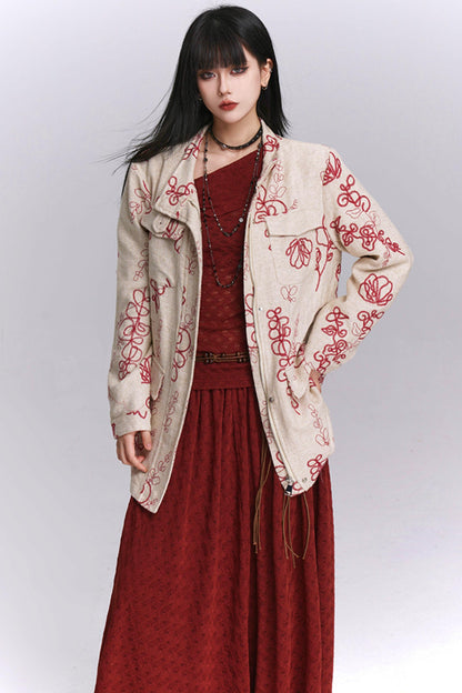 Temperament Linen Trench Coat