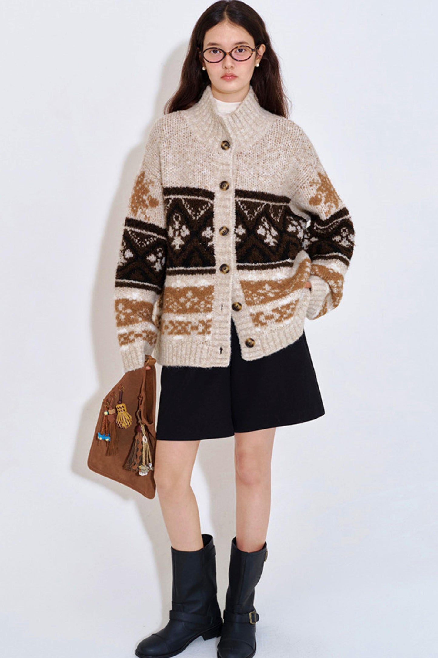 Fair Isle Sweater Cardigan