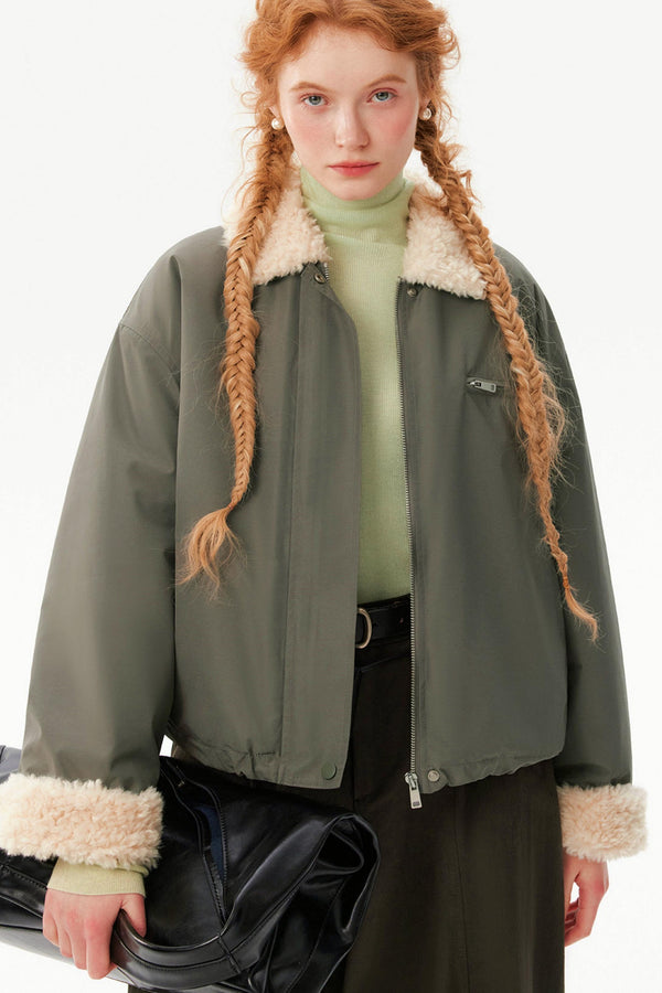 Retro Lamb Wool Winter Coat