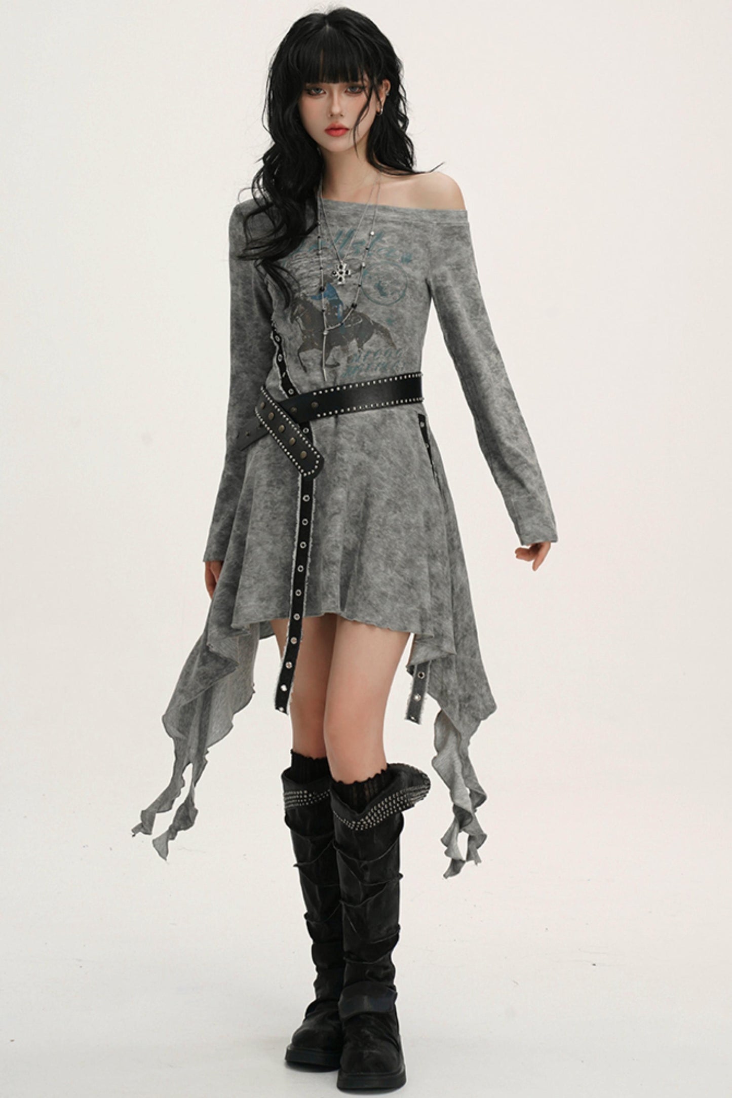 Black Shoulder Dress