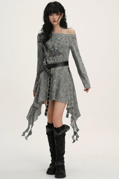 Black Shoulder Dress