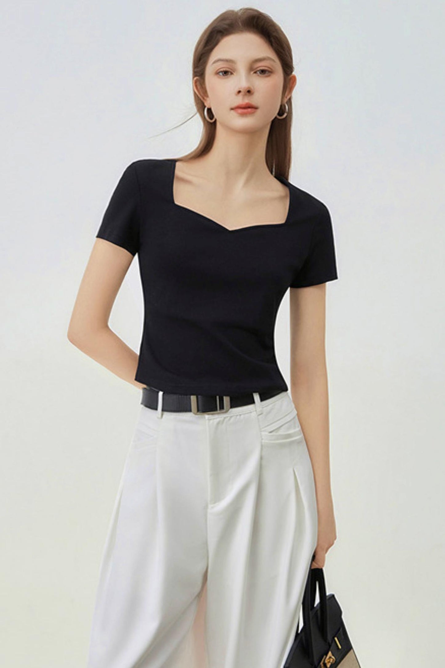 Retro Square Neck Tee