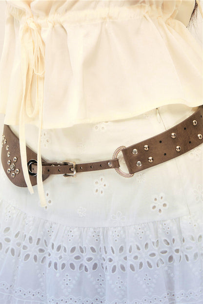 Brown Leather Waistband