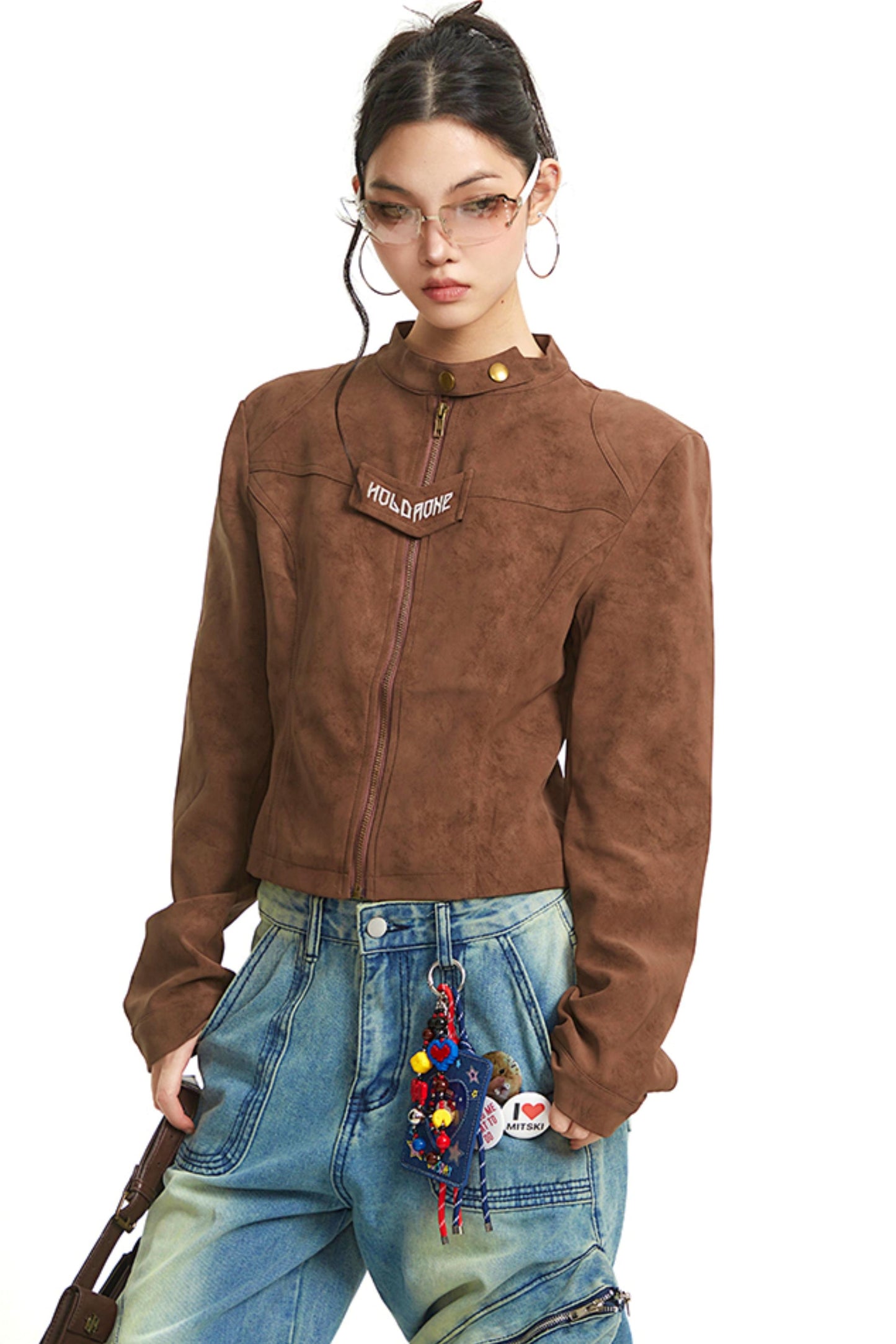 Vintage Brown Moto Jacket