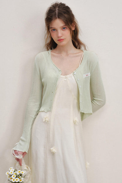 Heartfelt Sheer Knit Cardigan