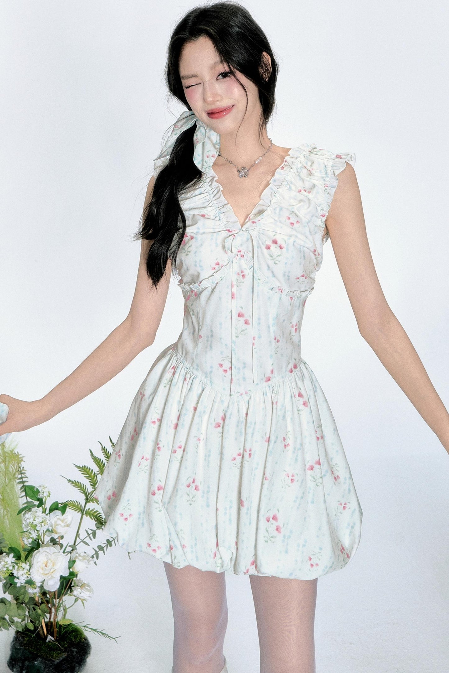 Charm Floral Hair Tie