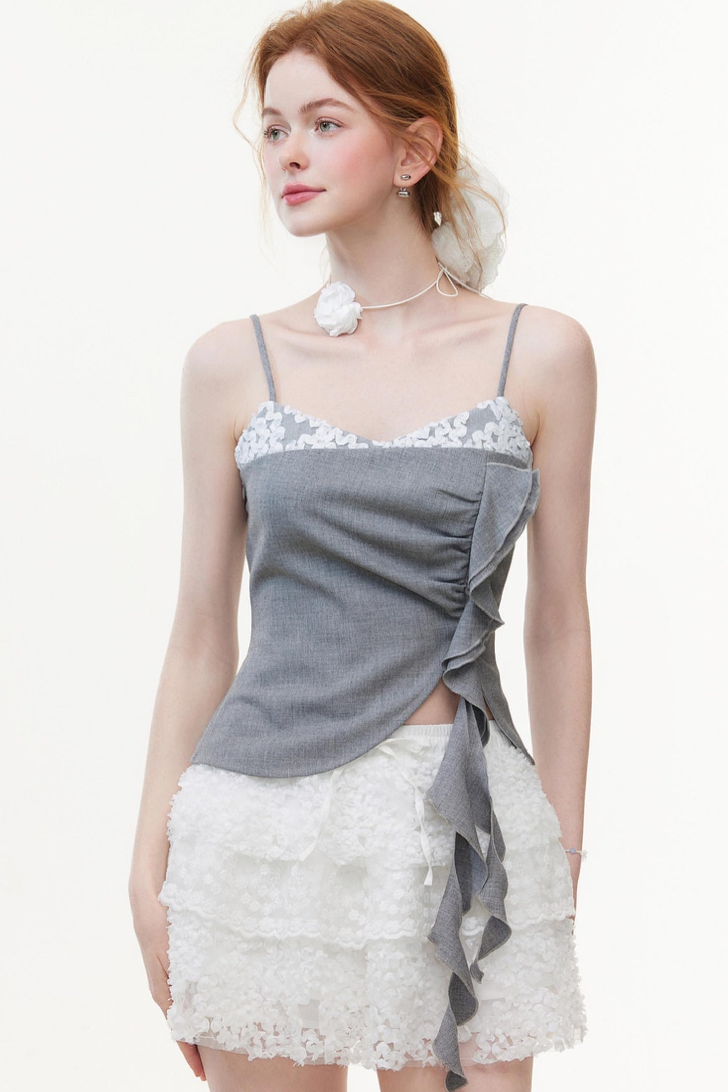 Floral Lace Skater Skirt