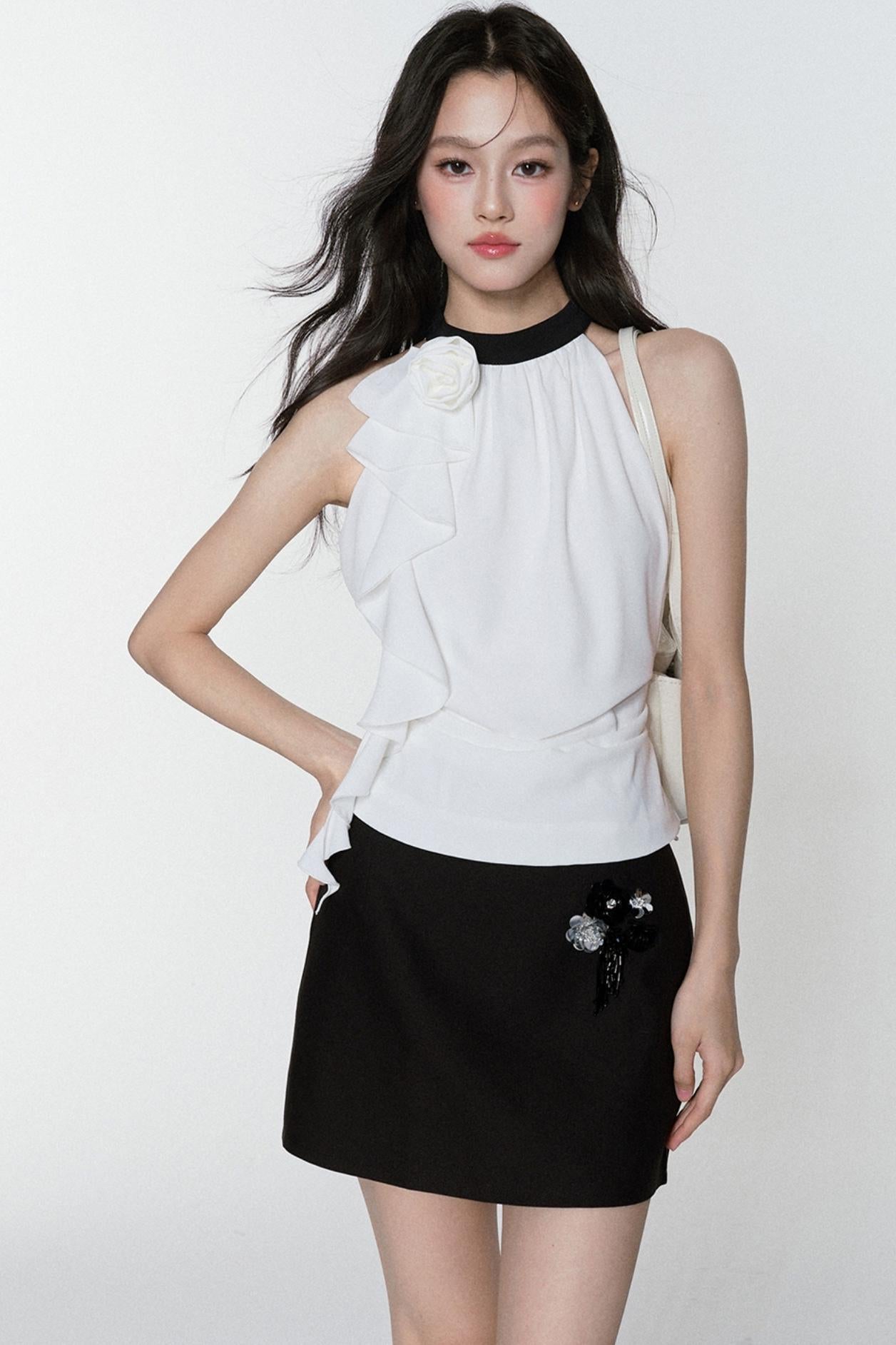 Misty Chiffon Tank Skirt Set-Up