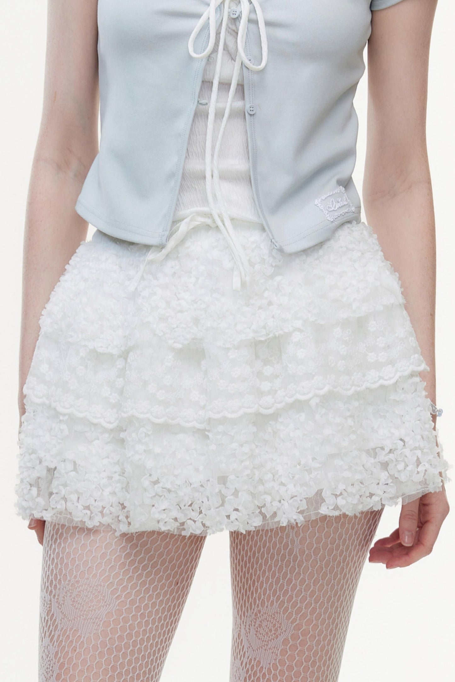 Floral Lace Skater Skirt