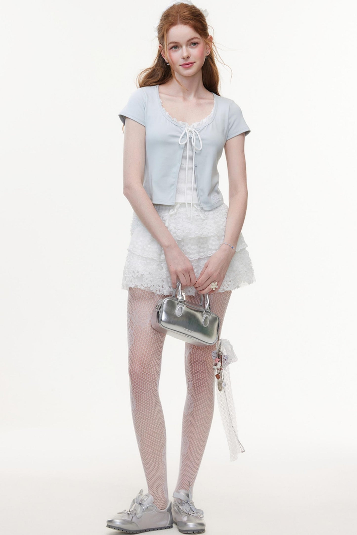 Floral Lace Skater Skirt