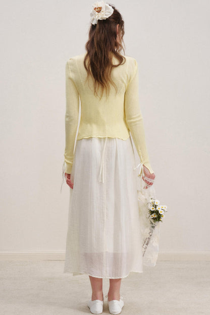 Heartfelt Sheer Knit Cardigan