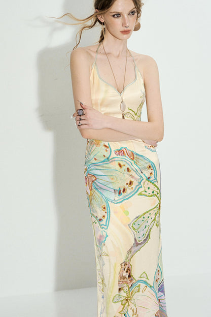 Blossom V-Neck Mermaid Dress