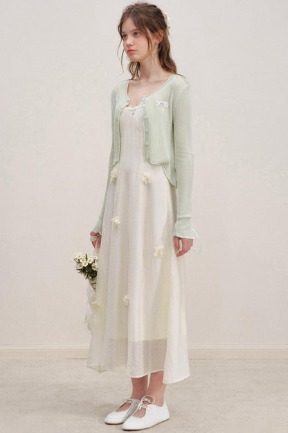 Heartfelt Sheer Knit Cardigan