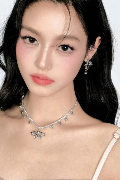 Atomic Butterfly Flower Earrings