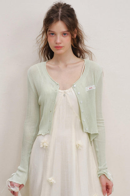 Heartfelt Sheer Knit Cardigan