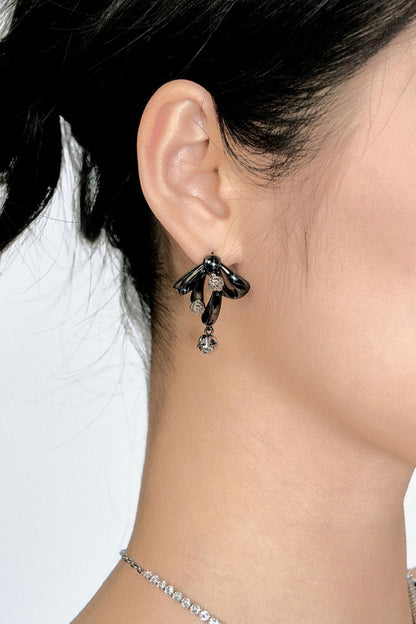 Atomic Butterfly Flower Earrings