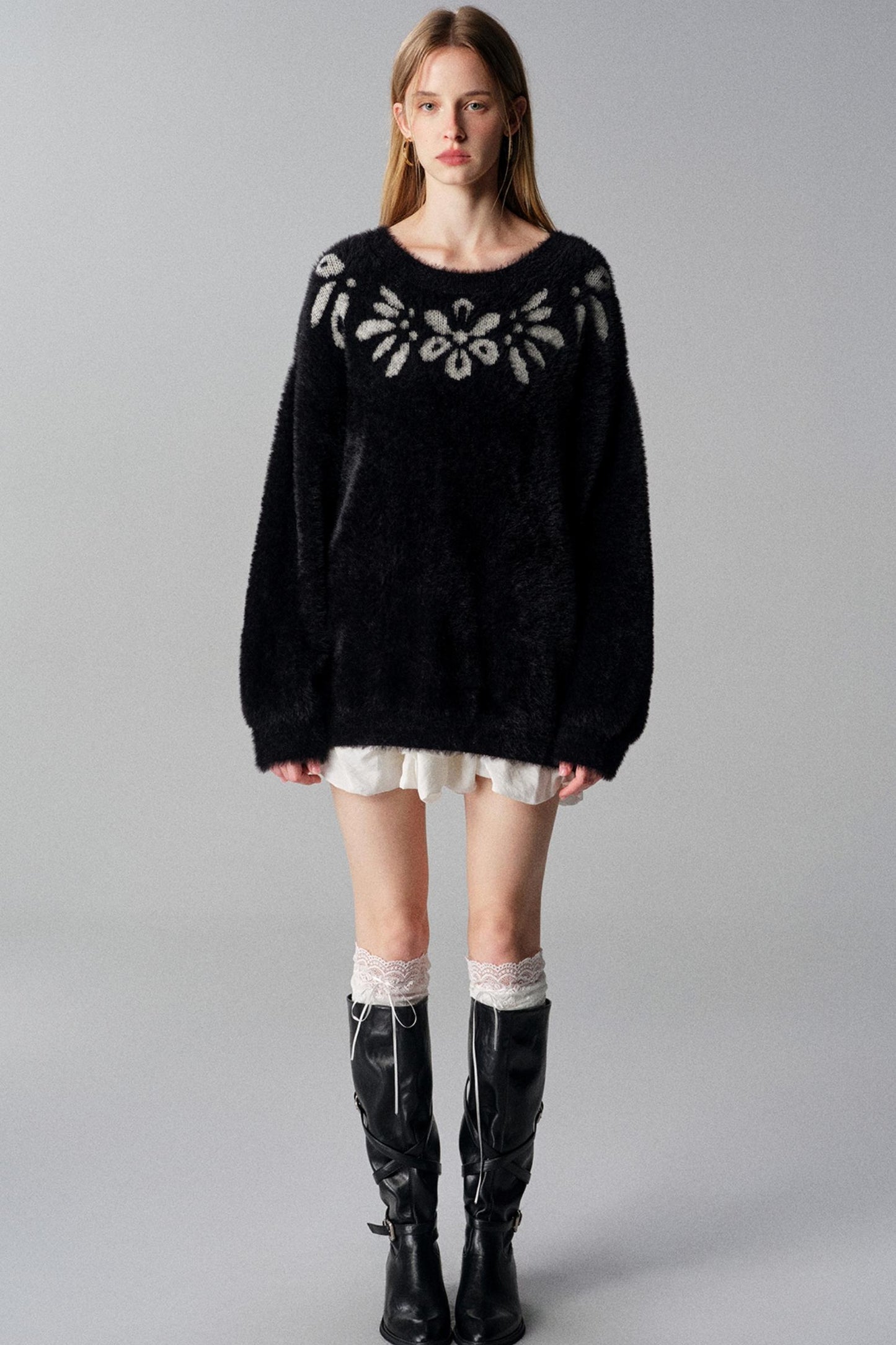 Gilded Dreams Jacquard Sweater