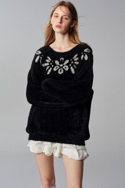 Gilded Dreams Jacquard Sweater