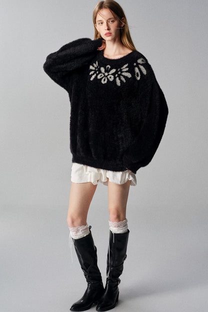 Gilded Dreams Jacquard Sweater