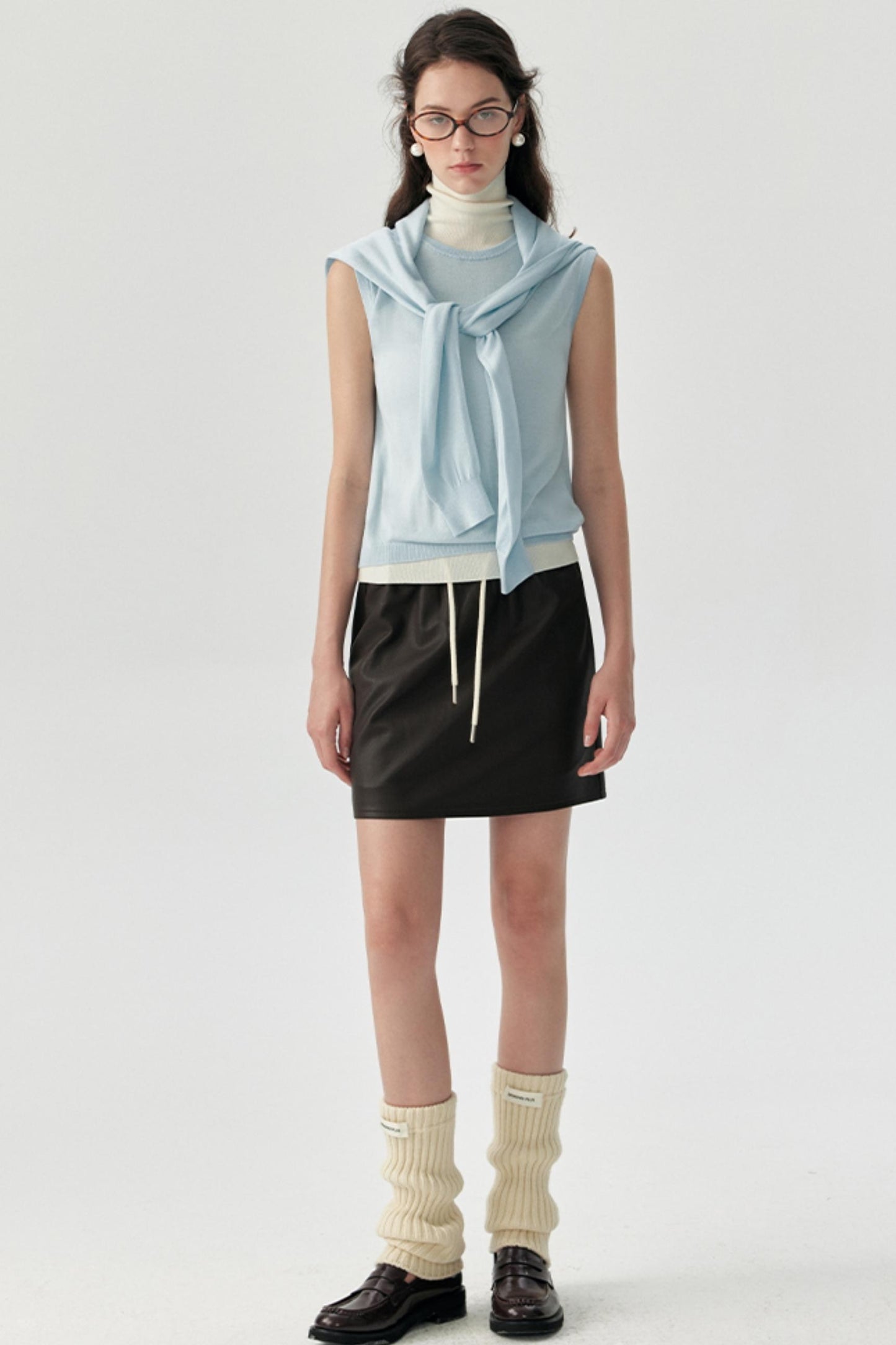 Petite Leather Skirt