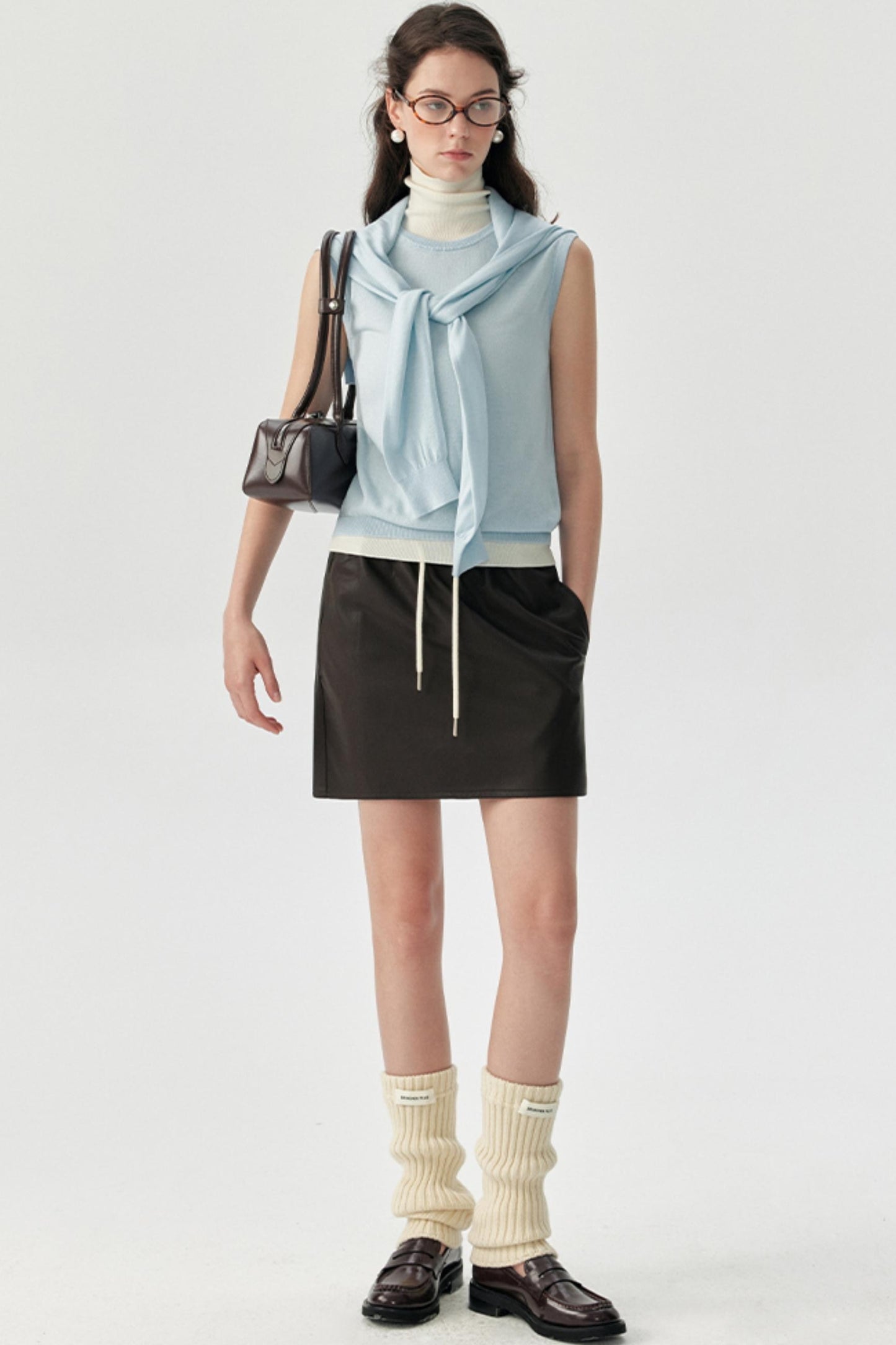 Petite Leather Skirt