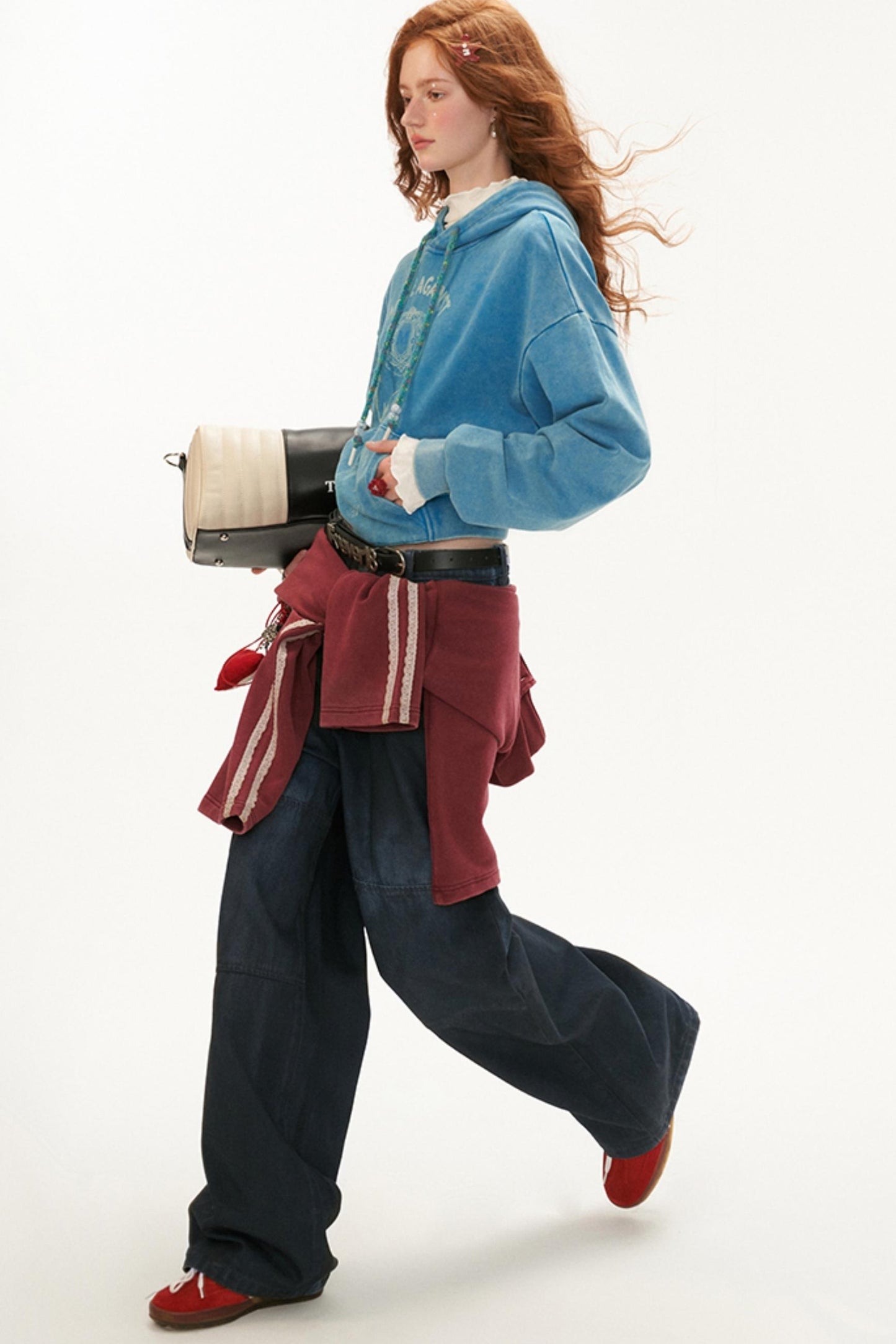 Floral Logo Hooded Sweatshirt