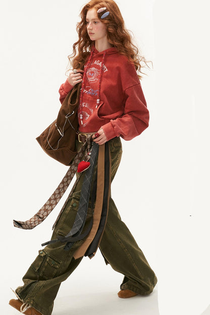 Floral Logo Hooded Sweatshirt