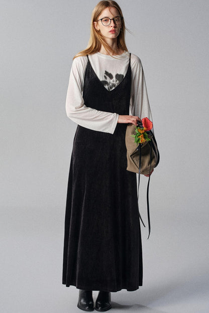 Mountains And Seas Velvet Slip Dress