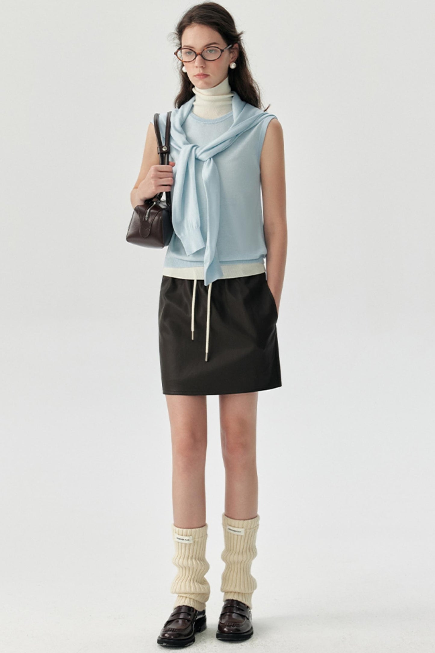 Petite Leather Skirt