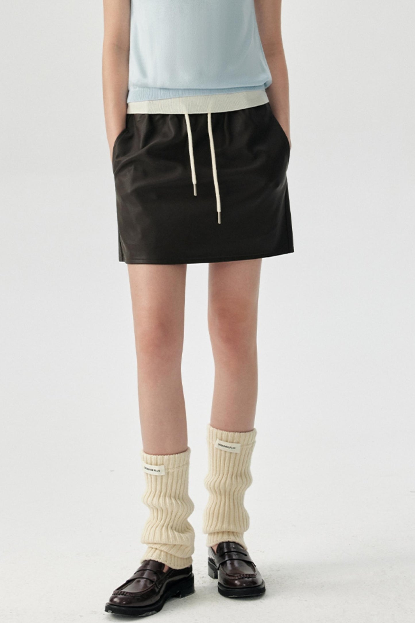 Petite Leather Skirt