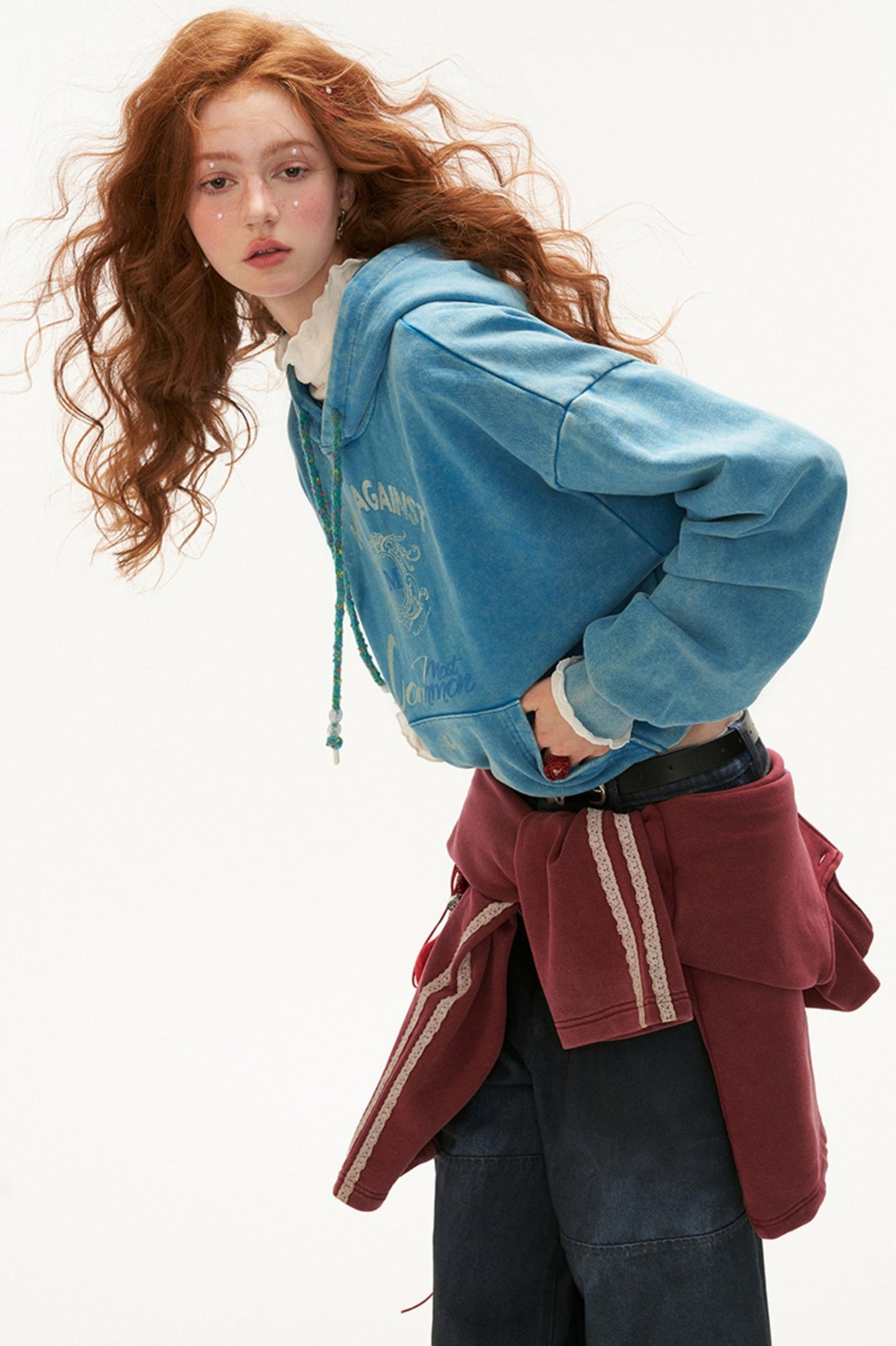 Floral Logo Hooded Sweatshirt