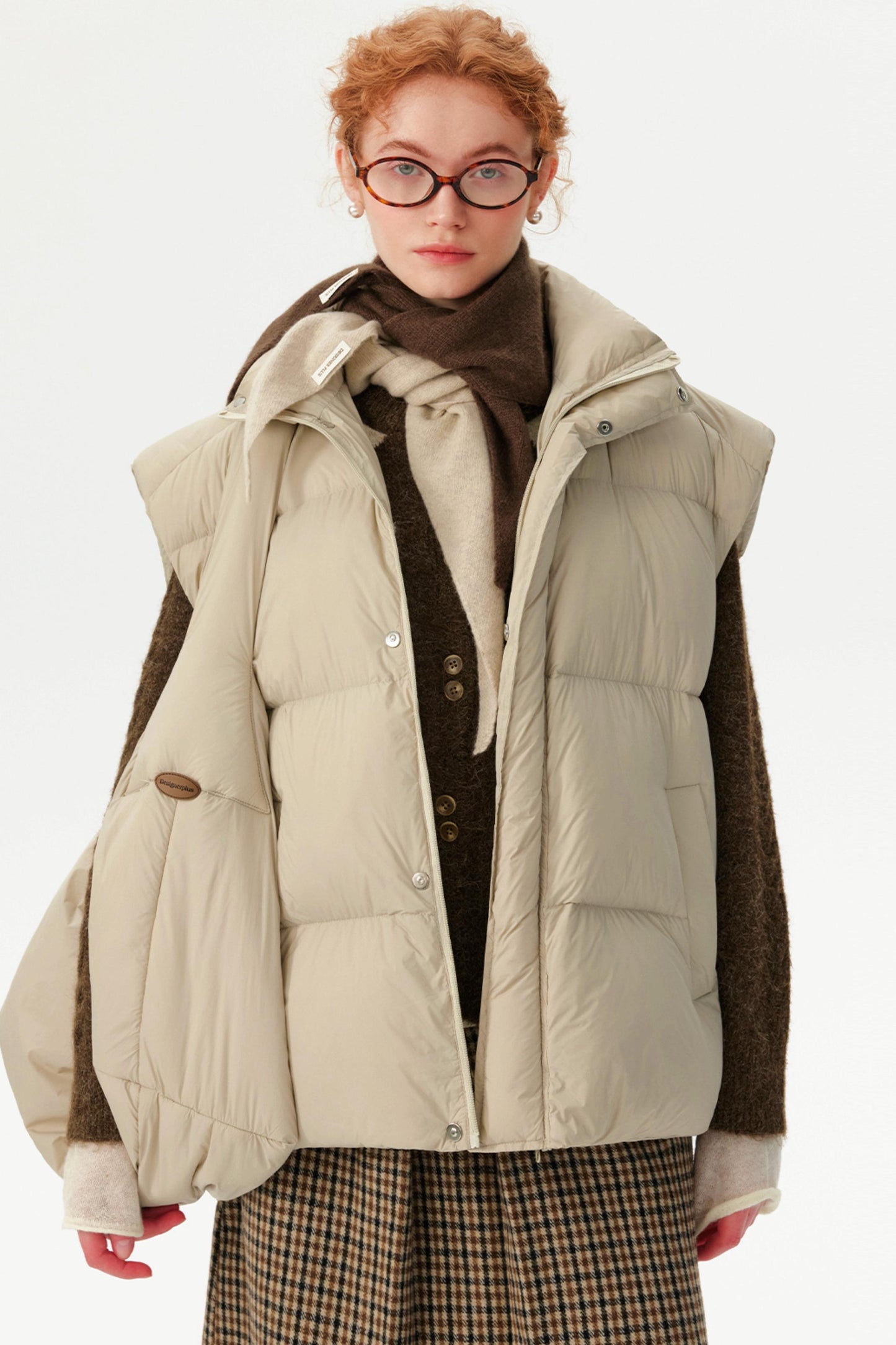 White Duck Down Winter Vest