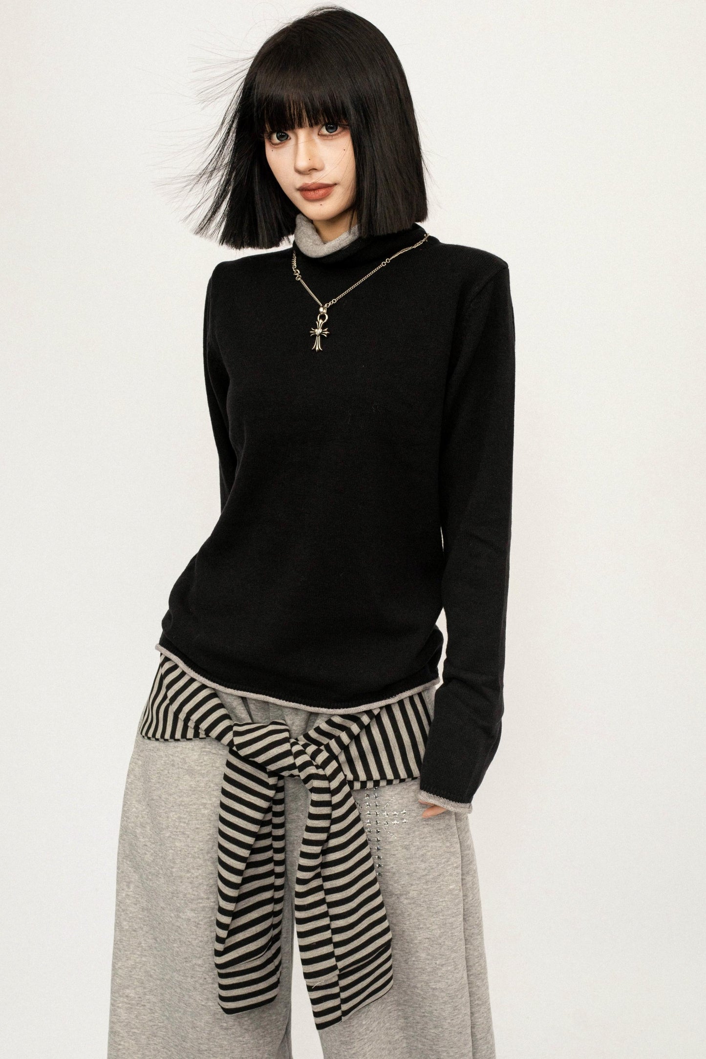 Knit Turtleneck Sweater